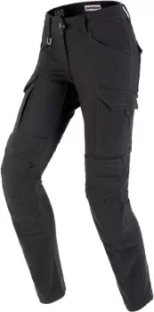 Image of Spidi Pathfinder Cargo Ladies Motorcycle Textile Pants, black-grey, Size 34 for Women, black-grey, Size 34 for Women