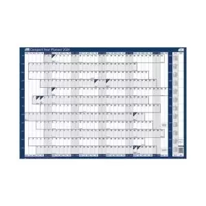 Image of Sasco Compact Year Planner Landscape 2024 2410220 SY63605