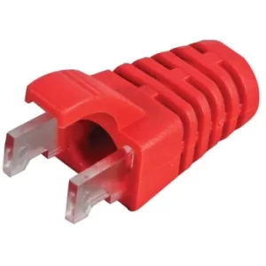 Image of TUK Ltd SPEEDY RJ45 PS6RD#100 Red strain relief boot Cat 6 plug pa...