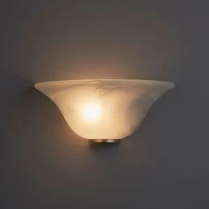 Image of Colmar White alabaster Wall uplighter