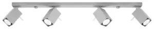 Image of Merida 4 Light Spotlight Bar Grey, GU10