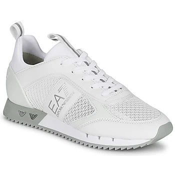 Image of Emporio Armani EA7 B&W Runner Trainers White Size 8 Men