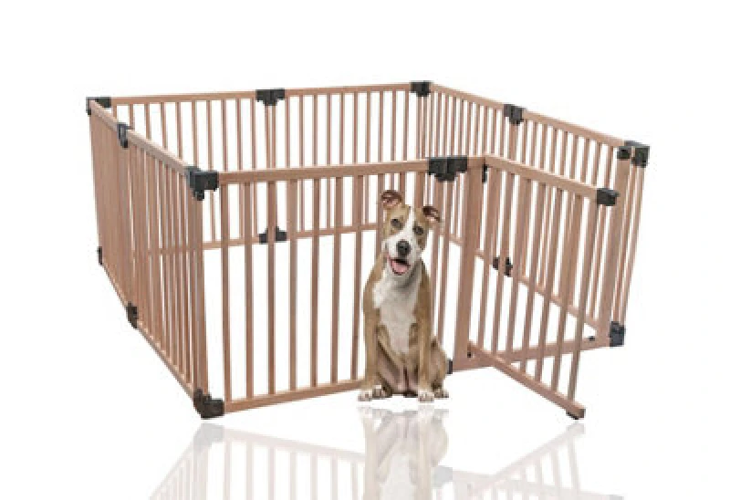 Image of Bettacare Wooden Dog Pen, 160Cm X 160Cm, Natural Wood, 76Cm High, Dog Pen For Pets And Puppy, Dog Playpen, Indoor Dog Yard
