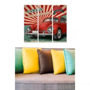 Image of MDF7819262 Multicolor Decorative MDF Painting (3 Pieces)