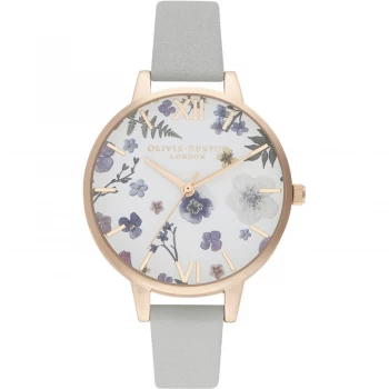 Image of Ladies Olivia Burton Artisan Grey & Pale Rose Gold Watch
