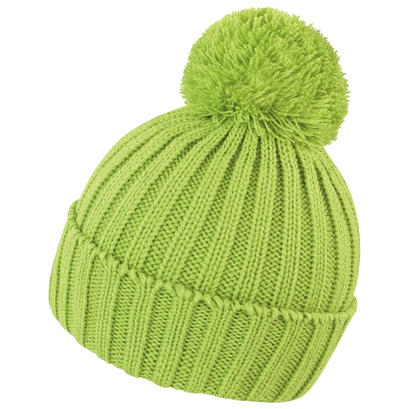 Image of Result Result Men HDi Quest Knitted Beanie in Lime Lime One Size Male 5063527478214