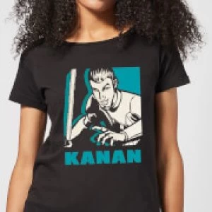 Image of Star Wars Rebels Kanan Womens T-Shirt - Black - S