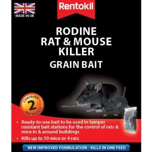 Image of Rentokil Rodine Rat & Mouse Killer Grain Bait Sachets