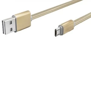 Image of Mayhem Reversible Micro USB Cable - Gold