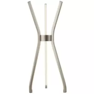 Image of Searchlight Lighting - Searchlight TRIPOD - LED 3 Light Table Lamp - Satin Nickel