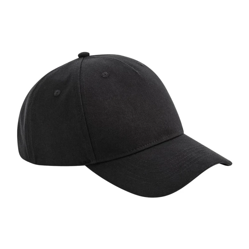 Image of Beechfield Beechfield Men Ultimate 5 Panel Cap in Black One Size Male 5063425296996