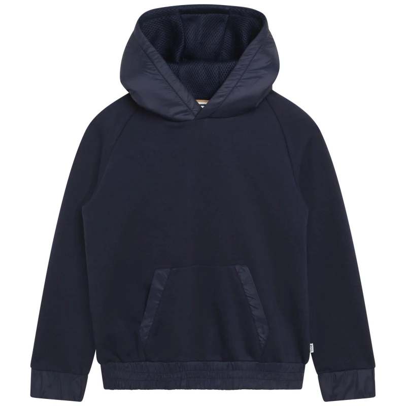 Image of Boss Logo Hoodie Juniors - Blue Blue 3 - 4 Years