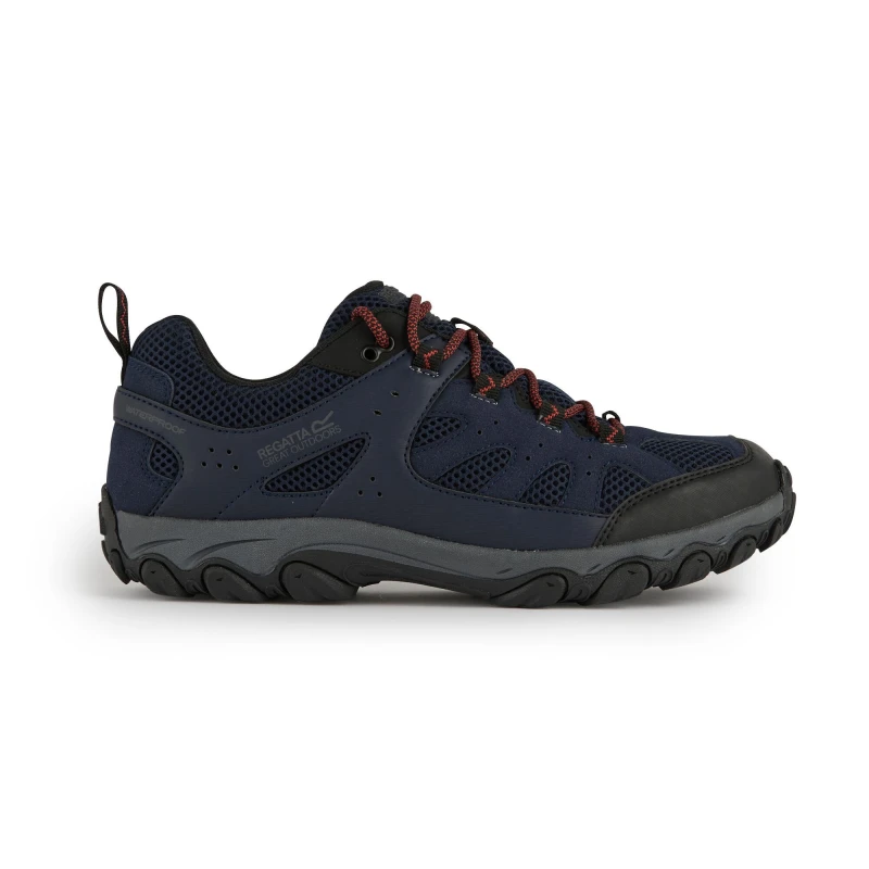 Image of Regatta Regatta Men Edgepoint Breathable Waterproof Low Walking Shoes in Navy Size: 7 Navy 7 Male 5063516062936