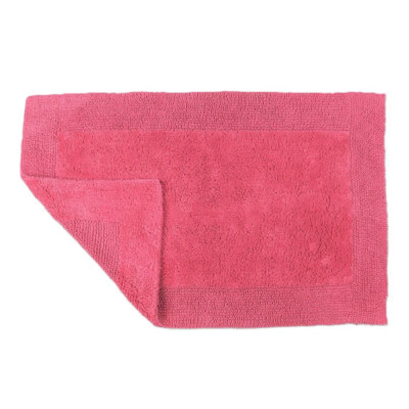 Image of Allure Bath Fashions Elegance Reversible Heavyweight Bath Mat - Hot Pink