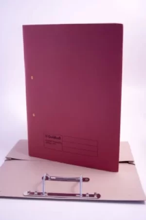 Image of Guildhall Spring Pocket Transfer File Manilla Foolscap 420gsm Red (Pac