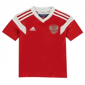 Image of adidas Russia Home Shirt 2018 Junior - Red/White