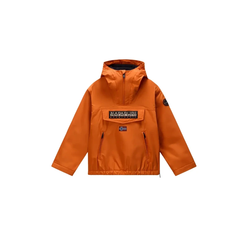 Image of Waterproof jacket for children Napapijri Rainforest Orange Unisex 16 ans