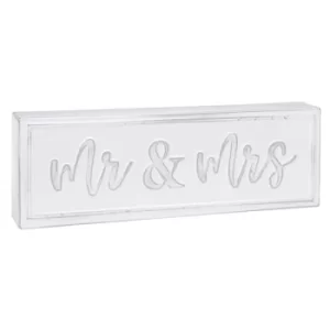 Image of Homestyle Standing Metal Plaque Mr & Mrs