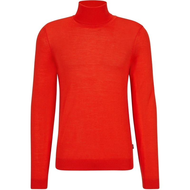 Image of Boss Mens Musso P Crew Sweatshirt Bright Orange male XL