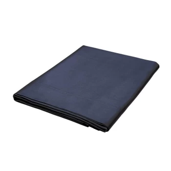 Image of Bedeck of Belfast Fine Linens 600TC Plain Dye Flat Sheet - MIDNIGHT