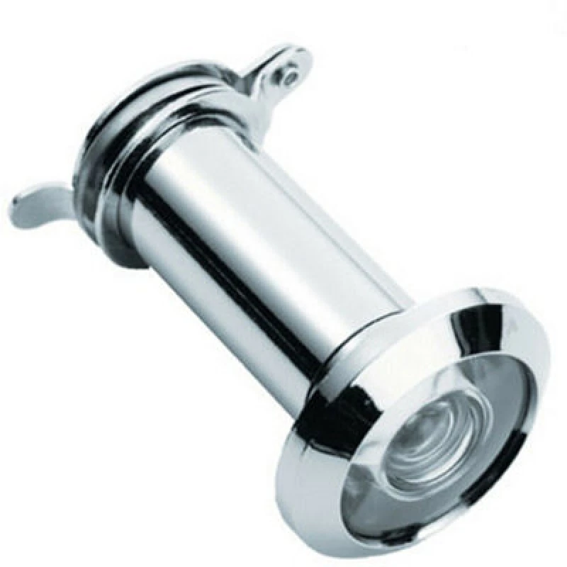 Image of Loops External Door Peephole Plastic Lens 180 Degree Viewing Angle Polished Chrome Multi