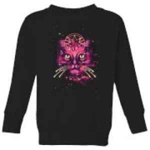 Image of Captain Marvel Neon Goose Kids Sweatshirt - Black - 3-4 Years
