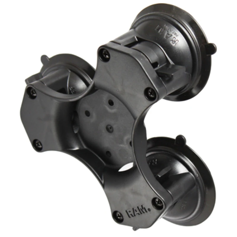 Image of RAM Mounts Twist-Lock Triple Suction Cup Base with AMPS Hole Pattern