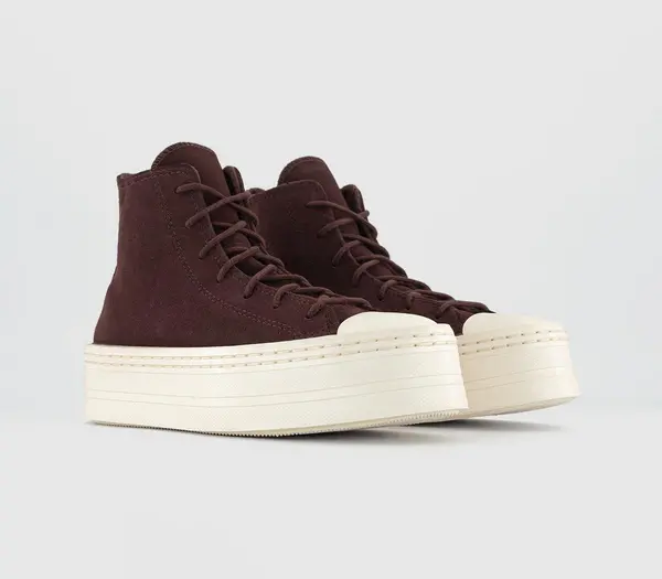 Image of Converse Womens Chuck Taylor All Star Modern Lift Trainers Eternal Earth Egret Egret, 6