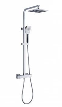 Image of Wickes Supreme Thermostatic Chrome Mixer Shower Kit - Chrome