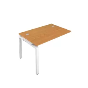 Image of Telescopic 1 Person Bench Extension 1200 X 800 Cable Port Nova Oak - White