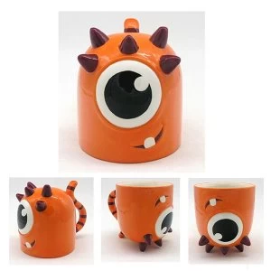 Image of Monstarz Monster Orange Upside Down Ceramic Mug