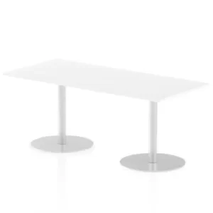 Image of Italia Poseur Table Rectangle 1800/800 Top 725 High White