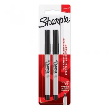 Image of Sharpie Ultra Fine Black Pen 2 pack