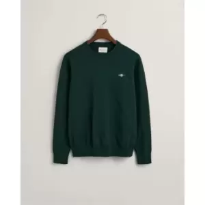 Image of Gant Classic Cotton C-Neck Bordeaux Mela - Green