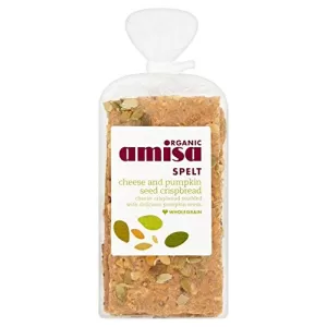 Image of Amisa Spelt Crispbread - Cheese & Pumpkin 200g x 6