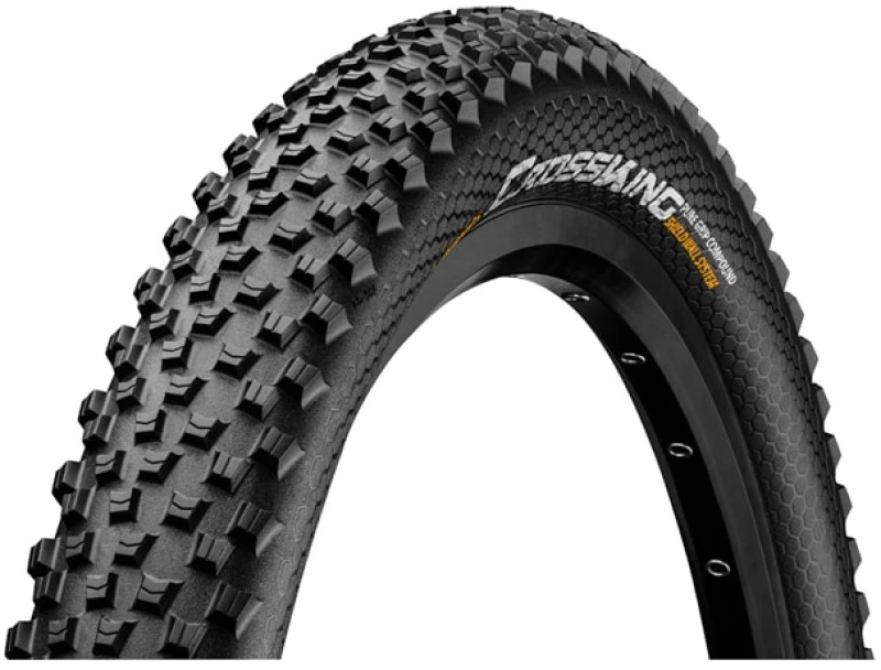 Image of Continental Cross King ShieldWall Tyre - Foldable PureGrip Com Black unisex 27.5X2.60