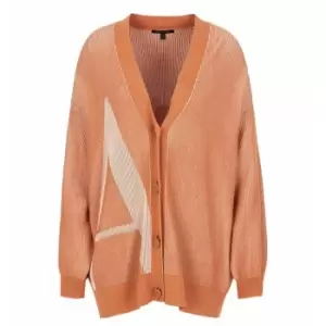 Image of Armani Exchange Large a Cardigan - Orange