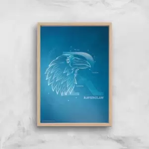 Image of Harry Potter Ravenclaw Giclee Art Print - A2 - Wooden Frame