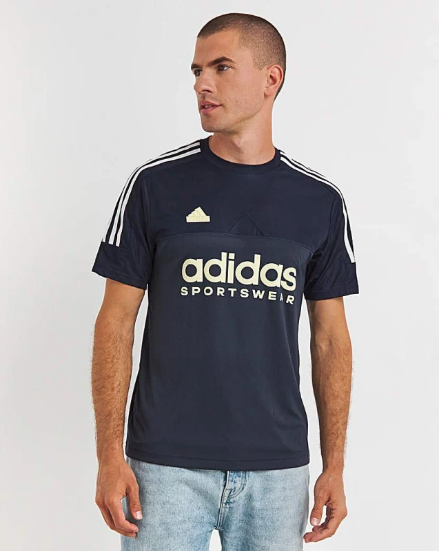 Image of Adidas adidas Tiro T-Shirt Navy Male S34/37 DI54701