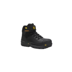 Image of Caterpillar Mens Excavator Grain Leather Safety Boots (6 UK) (Black)