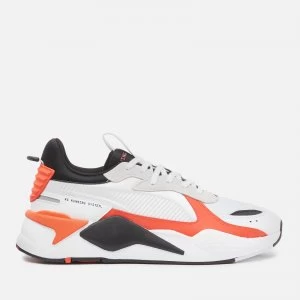 Image of Puma Mens Rs-X Mix Running Style Trainers - Puma White/Tigerlily - UK 7