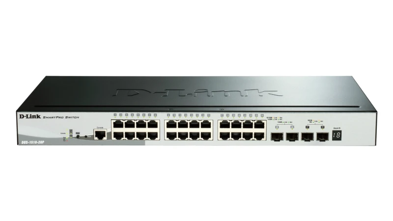Image of D-Link 28-Port Gigabit Stackable PoE Smart Managed Switch including 2