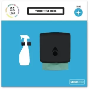 Image of Shadow Board for Wet Cleaning Blue