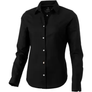 Image of Elevate Vaillant Long Sleeve Ladies Shirt (S) (Solid Black)