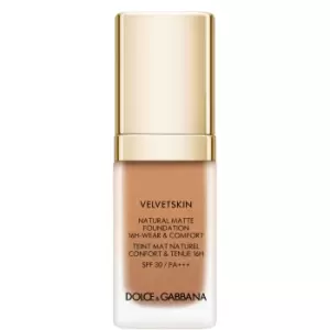 Image of Dolce & Gabbana New Velvet Skin Foundation 30ml (Various Colours) - N400 Amber