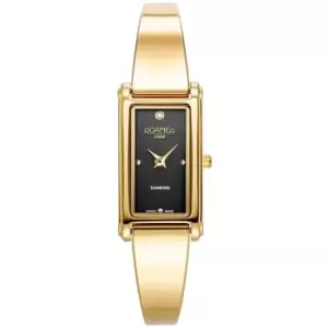 Image of Roamer 866845 48 55 20 Elegance Diamond Gold Tone Wristwatch