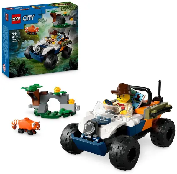 Image of LEGO LEGO City Jungle Explorer ATV Red Panda Mission Set 60424