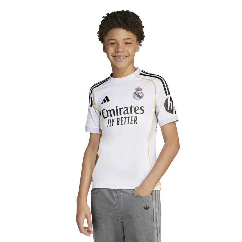 Image of Adidas Real Madrid Home Kit Kids 2025/26 Blanc Unisex 15/16 ans JN8887