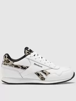 Image of Reebok Girls Animal Royal Classic Jogger 3.0 - White, Size 5