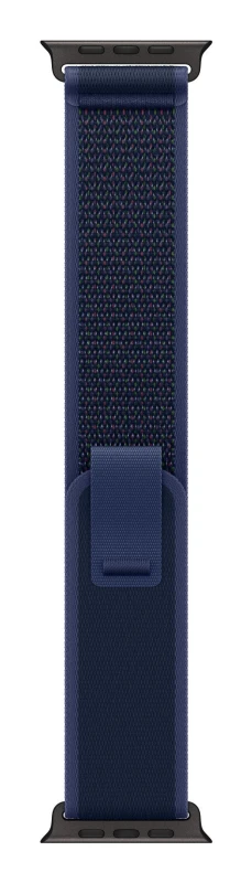 Image of Apple Apple 49mm Blue Trail Loop - M/L - Black Titanium Finish MYQ83ZM/A